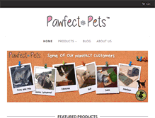 Tablet Screenshot of pawfectpets.com
